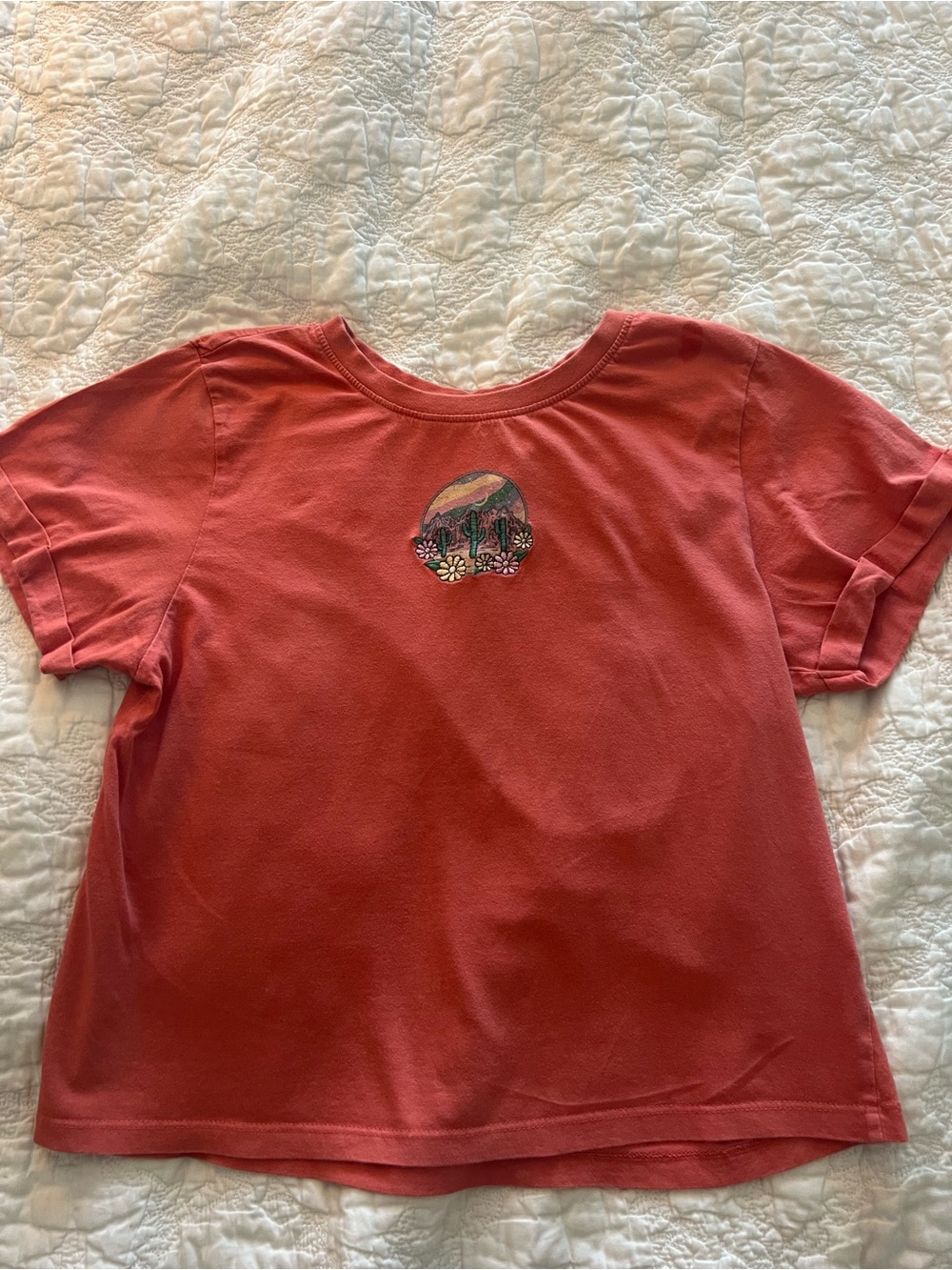 Vibe N’ Coral Short Sleeve Tee with Desert Drifter